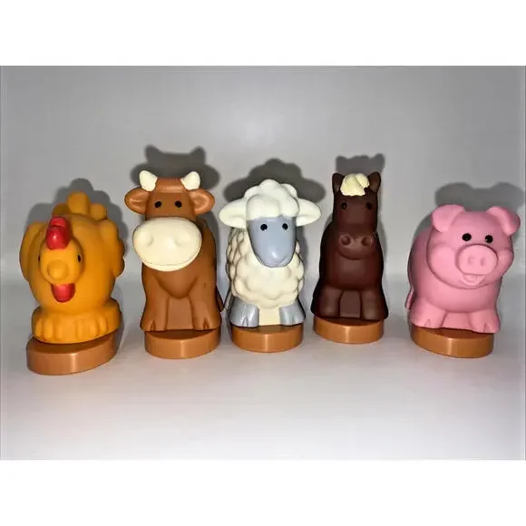 Vintage Milton Bradley Farm Families Replacement Animals ONLY Parts - Picture 1 of 6